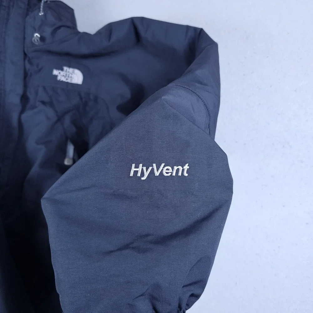 Vintage The North Face Hyvent Jacket Womens Small Black Full Zip Gorpcore Hiking